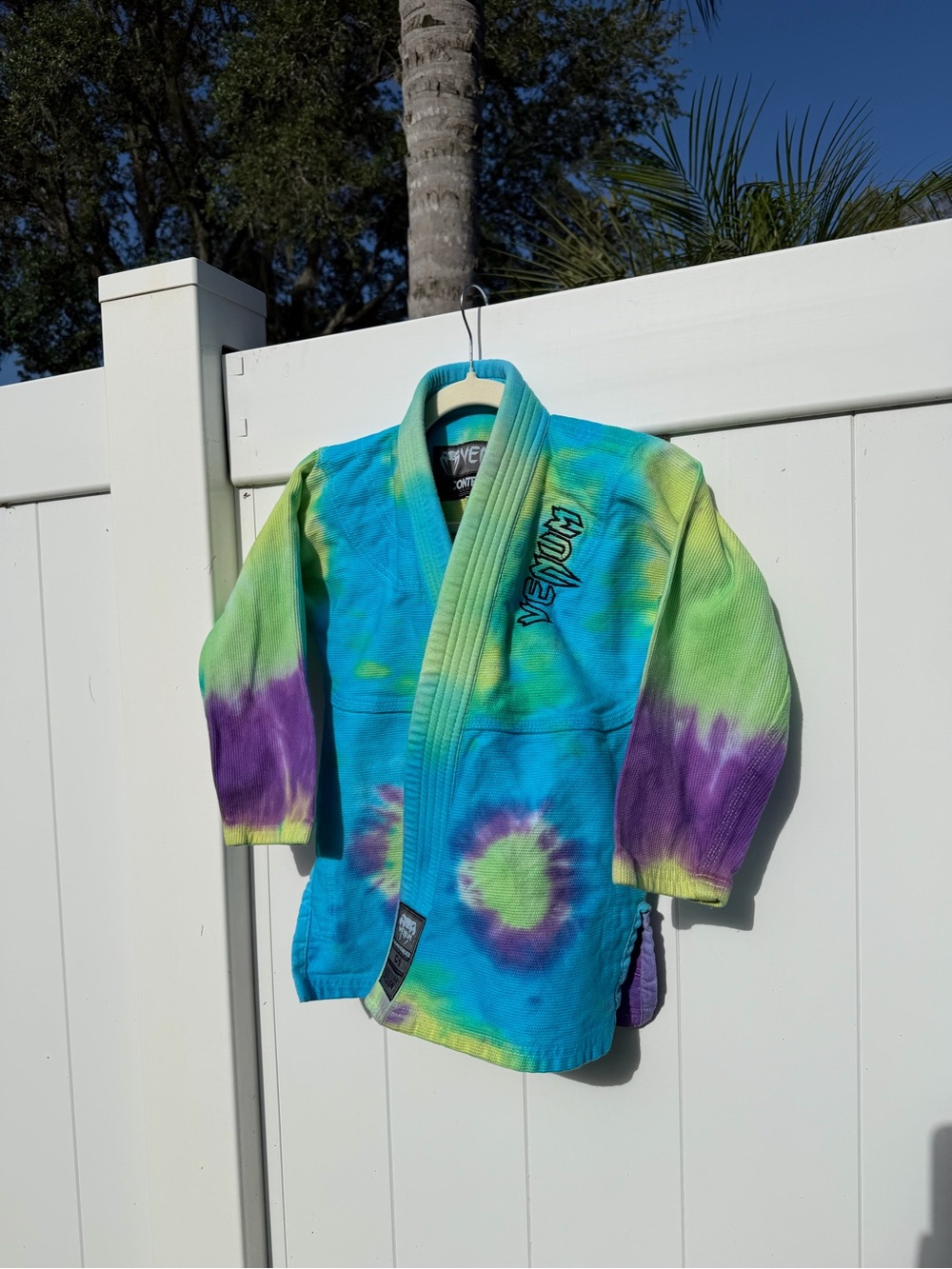 Venum Custom Tie-Dye BJJ Gi Top - Blue, Green & Purple
